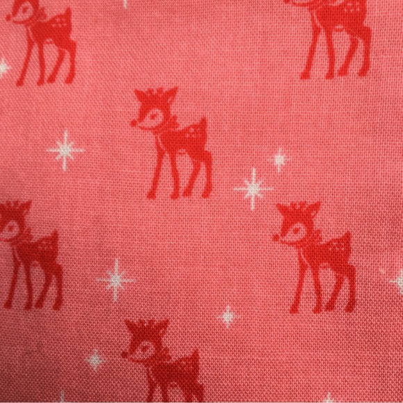 ✨Pink Mid-century Modern Reindeer Coasters, Hand Made Set of 2✨ - Picture 8 of 13